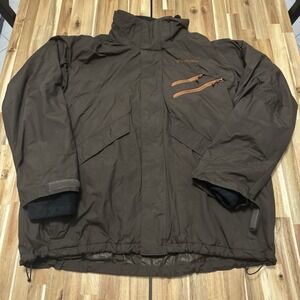 Columbia Interchange Jacket Mens XL Brown 3 In 1 Heavyweight Outdoor Winter